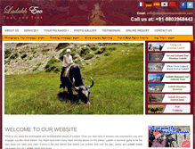 Tablet Screenshot of ladakhecotourandtrek.com